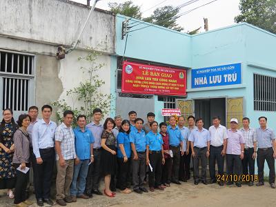 Công đoàn Xí nghiệp toa xe Sài Gòn bàn giao công trình Công đoàn “nhà lưu trú công nhân”